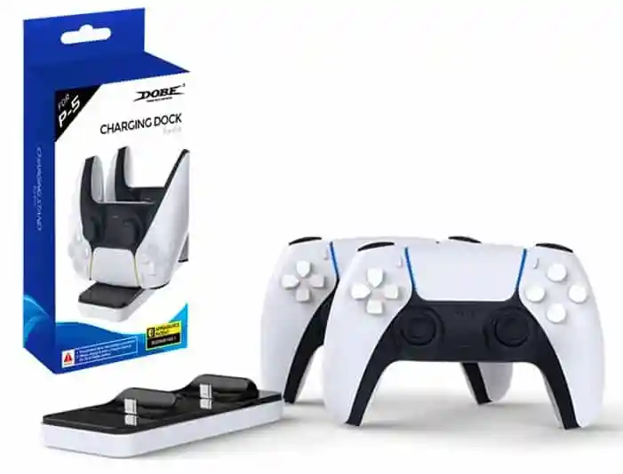 Dobe chargeur pour manette PlayStation 5 au prix moins cher sur EQUIPS+