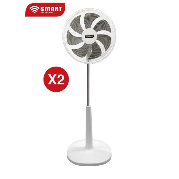 SMART TECHNOLOGY 2 VENTILATEURS SMART Double Hélices 16" - STV-1623C