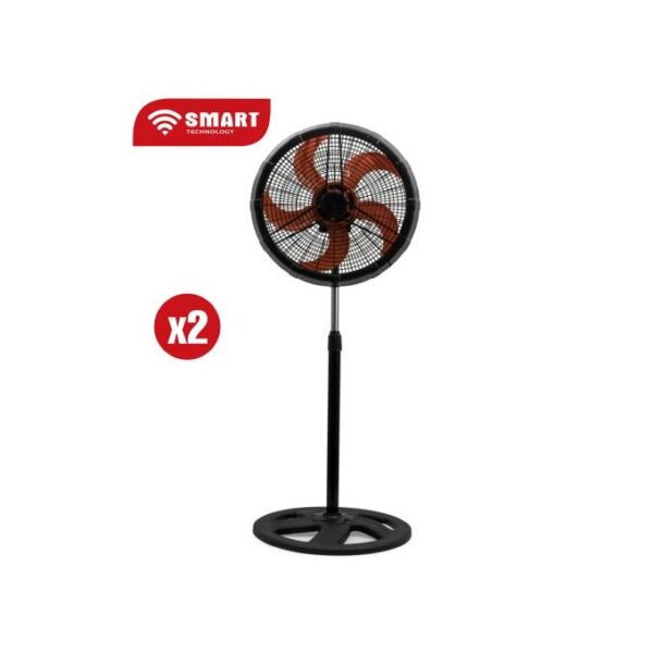 SMART TECHNOLOGY 2 Ventilateurs 18" - STV-1877C