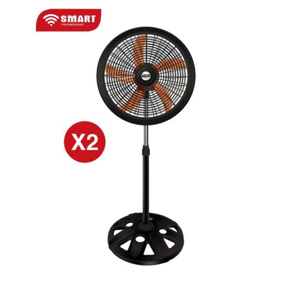 SMART TECHNOLOGY 2 Ventilateurs Double Hélices 18" - STV-1897BC