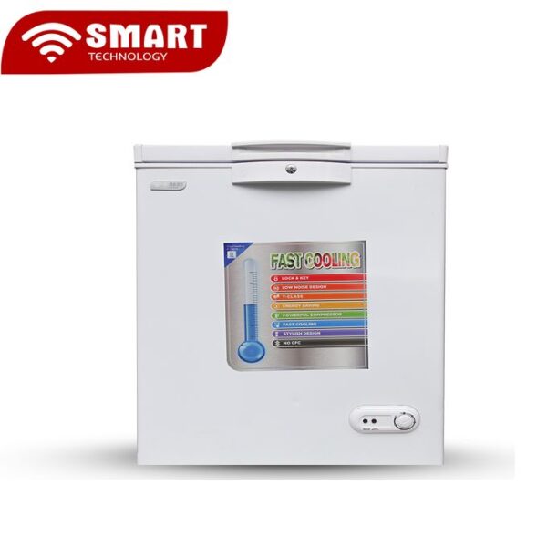 SMART TECHNOLOGY Congélateur Horizontal Avec Vitre à L Intérieur STCC-230V - 197 L
