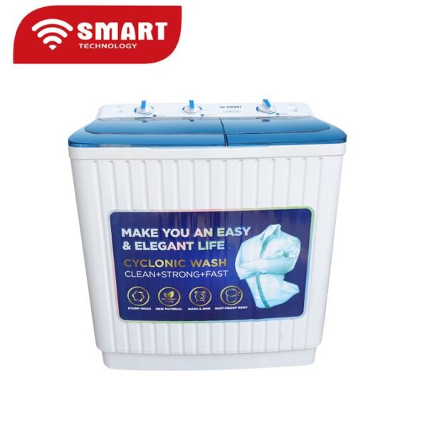 SMART TECHNOLOGY Machine à Laver Double Bac Avec Sèche Linge STMLS-7H