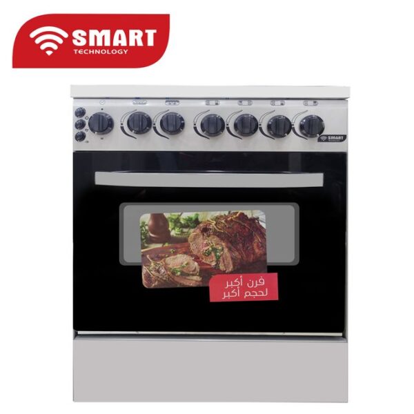 SMART TECHNOLOGY Gazinière 4 Feux Avec Four En Inox STT-6060F