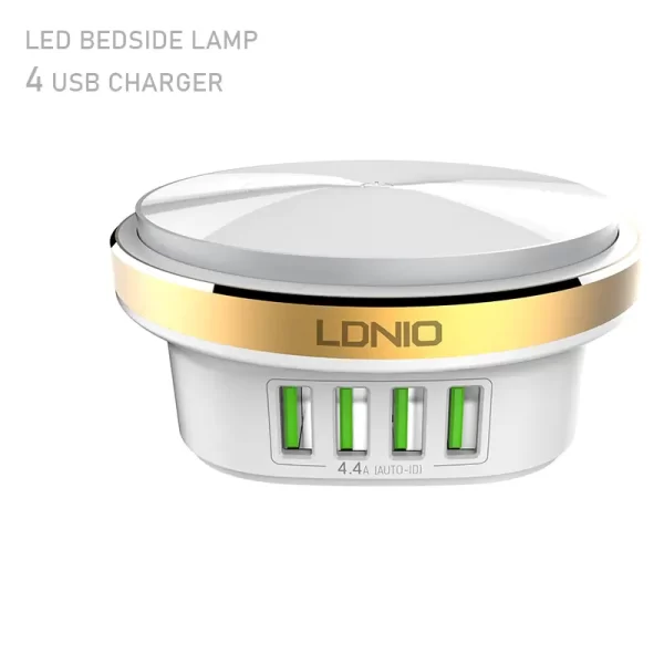 Lampe de chevet et de table LDNIO Avec 4 Ports USB – Image 7