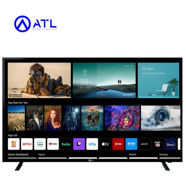 Tv led ATL 65"/ smart tv/ 4k uhd/ decodeur integre/ dolby audio/ bluetooth/ thinq ai/ webos tv